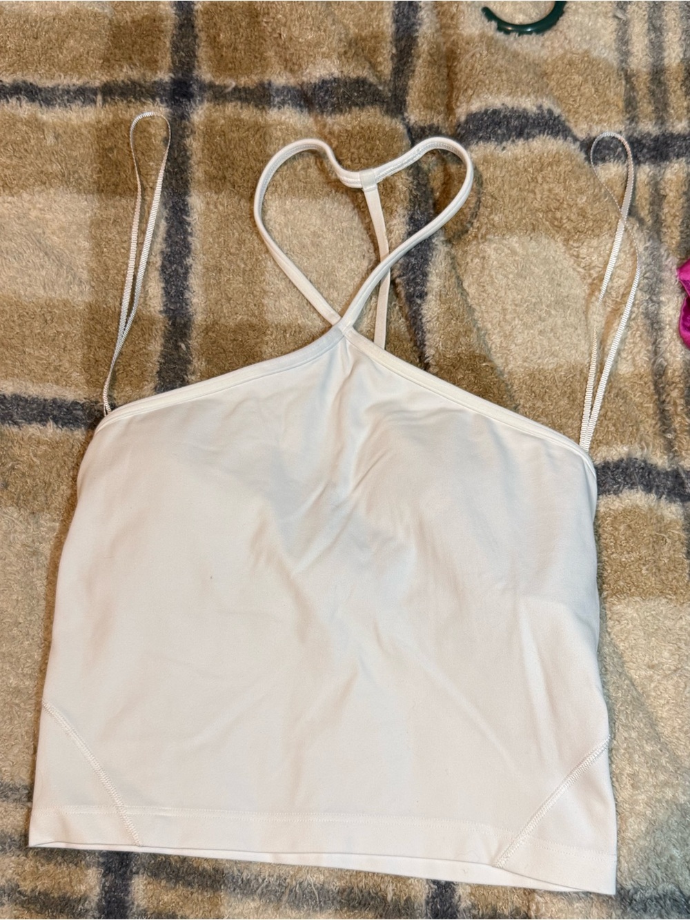 lululemon athletica White Strappy Tank Top